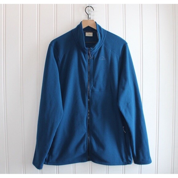 L.L. Bean Other - L.L. Bean Pathfinder Performance Fleece Jacket Full Zip‎ Blue Mens Size LG Tall